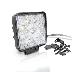 Lampe de travail Led 12V 27W rectangle (E91S)