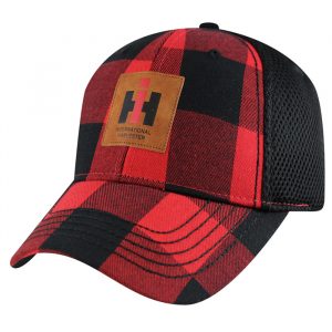 Casquette CASEIH à carreaux et dos en mesh (IH07-2669)
