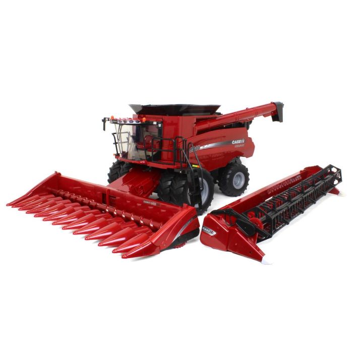 1:16 Moissonneuse-batteuse Case IH 8240 avec tête à grains et tête de maïs  (ZFN47391) Jouets - Phaneuf - Équipements Agricoles