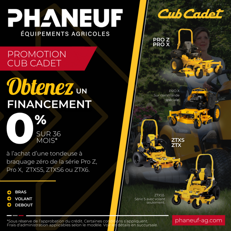 Promotion Cub Cadet